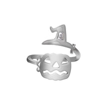 Load image into Gallery viewer, Cute Halloween Decoracion Jewelry Women Rings Witch Hats Broom Mop Pumpkin Lamp Alloy Finger Rings Hollow Out Men&#39;s R2139
