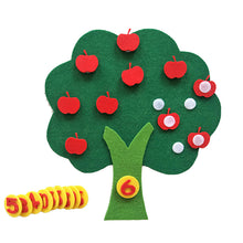 Load image into Gallery viewer, Felt Cloth DIY Children Educational Toy Durable Digital Cognitive Child Montessori Education Supplies Apple Tree Toys Kids Gifts