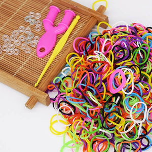 Diy toys rubber bands bracelet for kids or hair rubber loom bands refill rubber band make woven bracelet DIY Christmas 2019 Gift