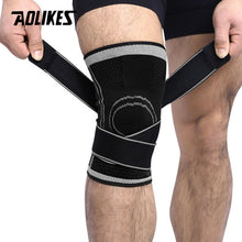 Load image into Gallery viewer, AOLIKES 1PCS 2019 Knee Support Professional Protective Sports Knee Pad Breathable Bandage Knee Brace Basketball Tennis Cycling