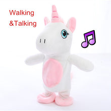 Load image into Gallery viewer, Funny Toys  Electric Walking Unicorn Plush Toy Stuffed Animal Toy Electronic Music Unicorn Toy for Children Christmas Gifts